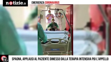Coronavirus in Spagna, applausi ai pazienti usciti dalla terapia intensiva | Notizie.it