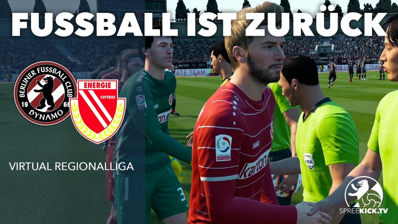Fußball ist zurück: Auftakt der Virtual Regionalliga mit dem Klassiker BFC Dynamo vs. Energie Cottbus