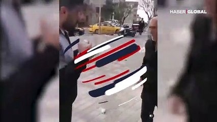 Bir utanç videosu daha... Zorla durdurdular, maske takıp başına kolonya döktüler