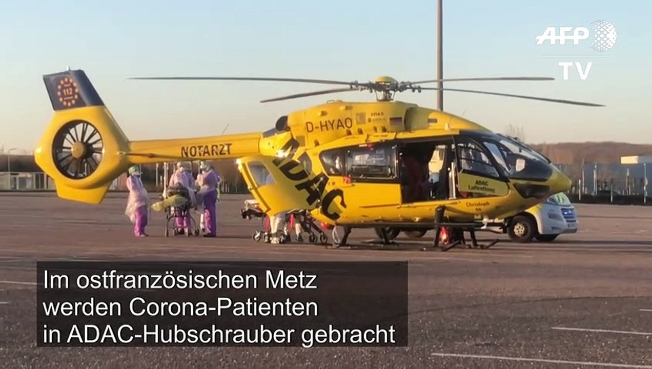 Französische Corona-Patienten nach Deutschland ausgeflogen