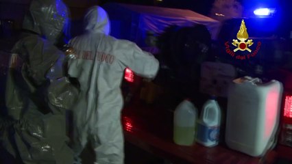 Olbia - Sanificate le aree esterne dell’ospedale "Giovanni Paolo II" (24.03.20)