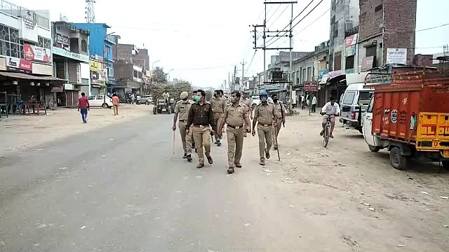 थानाभवन: वायरस को लेकर थाना भवन में लॉकडाउन