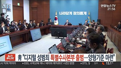 靑 "디지털 성범죄 특별수사본부 출범…양형기준 마련"