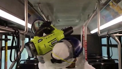Buses disinfected in effort to stop spread of COVID-19