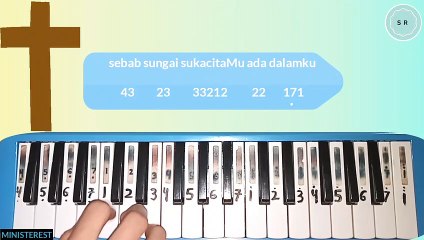 NOT PIANIKA LAGU SUNGAI SUKACITAMU [JCLF] | LAGU ROHANI