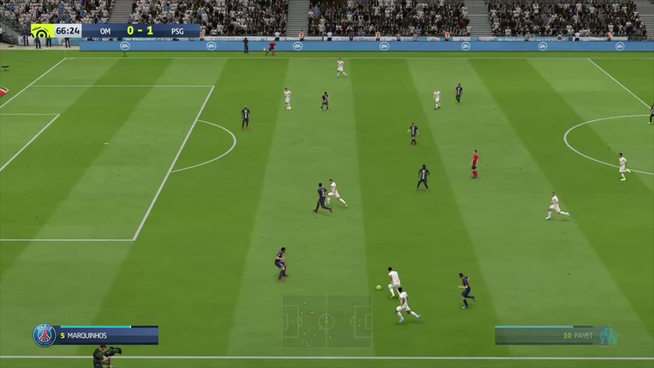 OM - PSG sur FIFA 20 : résumé et buts (L1 - 30e journée)