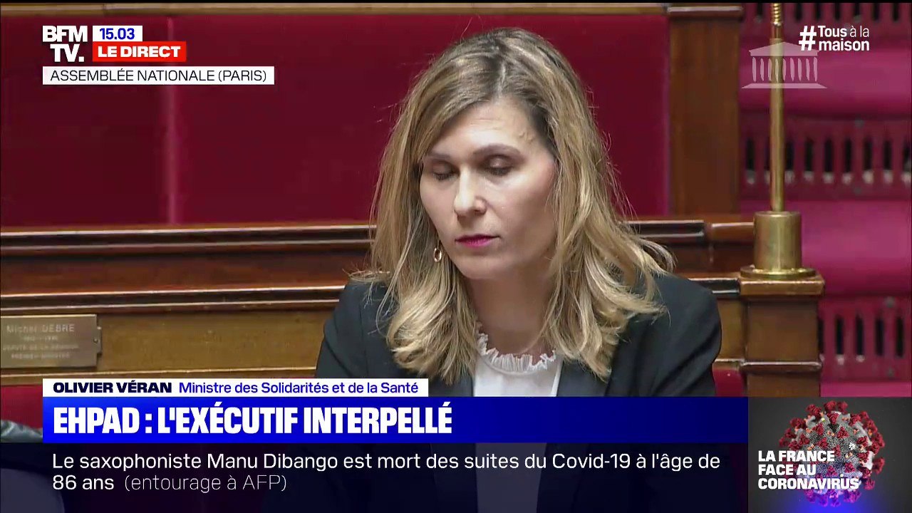"M. le Premier ministre, quelle est votre stratégie pour distribuer dans les plus brefs délais de nouveaux stocks de masques?", interroge Virginie Duby-Muller, députée LR de Haute-Savoie