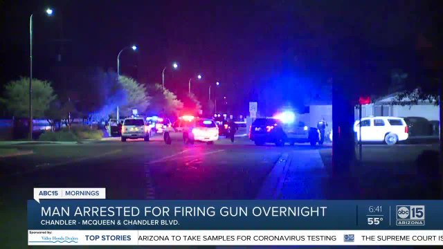 Man arrested for firing weapon in Chandler