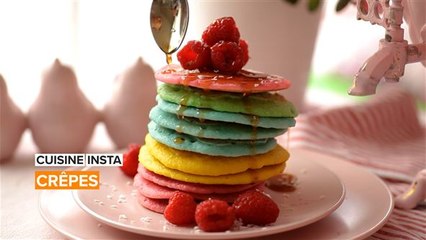 Des crêpes arc-en-ciel, que demander de plus ?