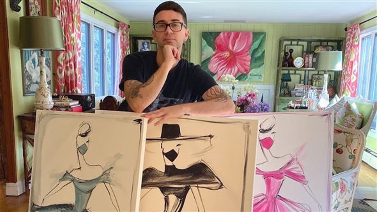 Fashiondesigner produzieren kittel und masken gegen covid-19