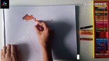 How to draw Independence Day/ Republic day drawing with  oil pastels.