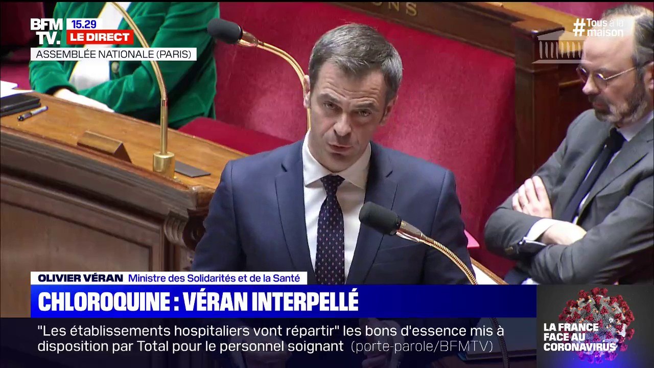 Olivier Véran "Nous n'avons pas les preuves de l'efficacité de la chloroquine à ce stade."