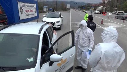 Bartın'a diğer illerden gelenlere sağlık taraması