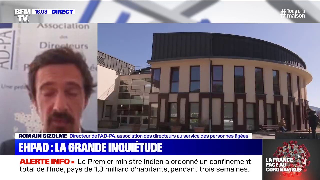Romain Gizolme (association des directeurs au service des personnes âgées): "Nous mettons tout en oeuvre pour que l'impact du coronavirus soit le plus limité possible"