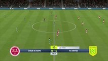 Stade de Reims - FC Nantes sur FIFA 20 : résumé et buts (L1 - 30e journée)