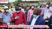 Lutte contre le coronavirus : Diaby Ibrahim, Président des Transporteurs routiers de Côte d'Ivoire sensibilise ses collaborateurs