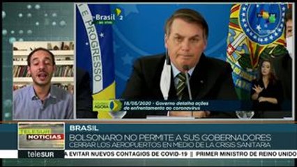 Bolsonaro continúa sin aplicar medidas de prevención del COVID-19