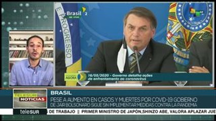 Brasil: Bolsonaro sigue sin implementar medidas contra el COVID-19