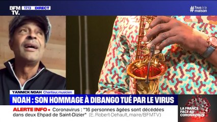Story 1 : L'hommage de Yannick Noah à Manu Dibango tué par le coronavirus - 24/03