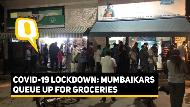 Panicked Over Lockdown, Mumbaikars Queue up to Buy Essentials