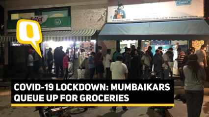 Panicked Over Lockdown, Mumbaikars Queue up to Buy Essentials