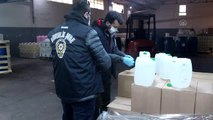 Arnavutköy'de izinsiz dezenfektan üretilen imalathaneye operasyon