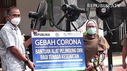 Gebah Corona salurkan bantuan untuk tenaga medis.
