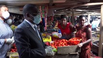 Coronavirus : Aka Aouélé et Myss Belmonde sensibilisent dans les marchés de Yopougon (Abidjan).
