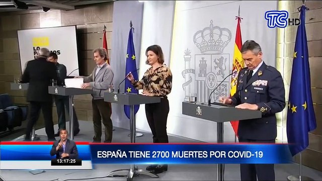 España supera los 2.600 muertos por coronavirus y registra más de 6.500 nuevos infectados, el mayor número de contagios en 24 horas
