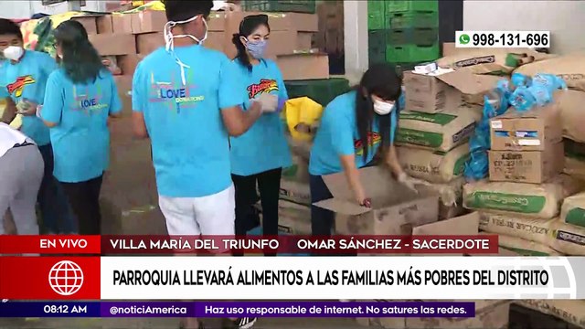Primera Edición: Parroquia llevará alimentos a familias más pobres