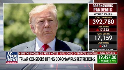 Doctor warns Trump against lifting coronavirus restrictions early