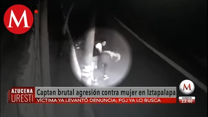 VIDEO: Hombre patea brutalmente a mujer en calles de Iztapalapa