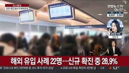 확진자 9천명 넘어서…신규 확진 30%는 해외 유입