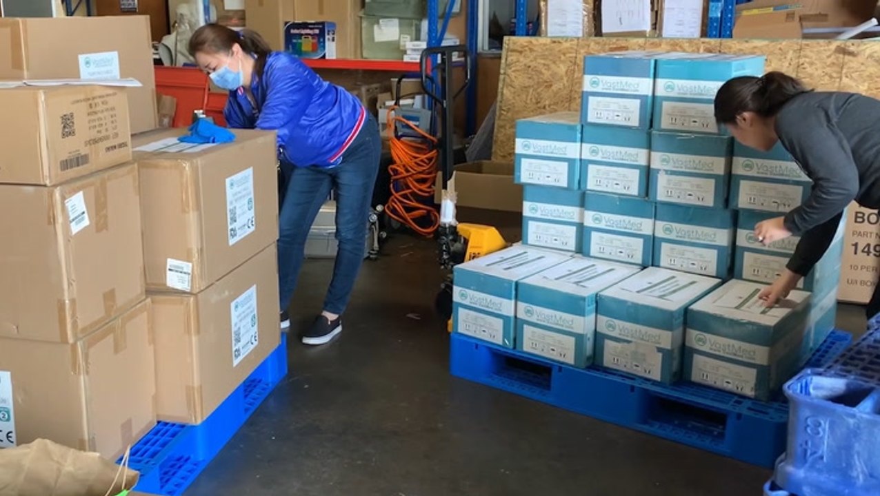 Groups donating equipment to doctors