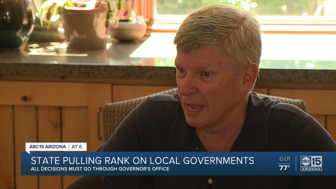 State of Arizona pulling rank on local governments