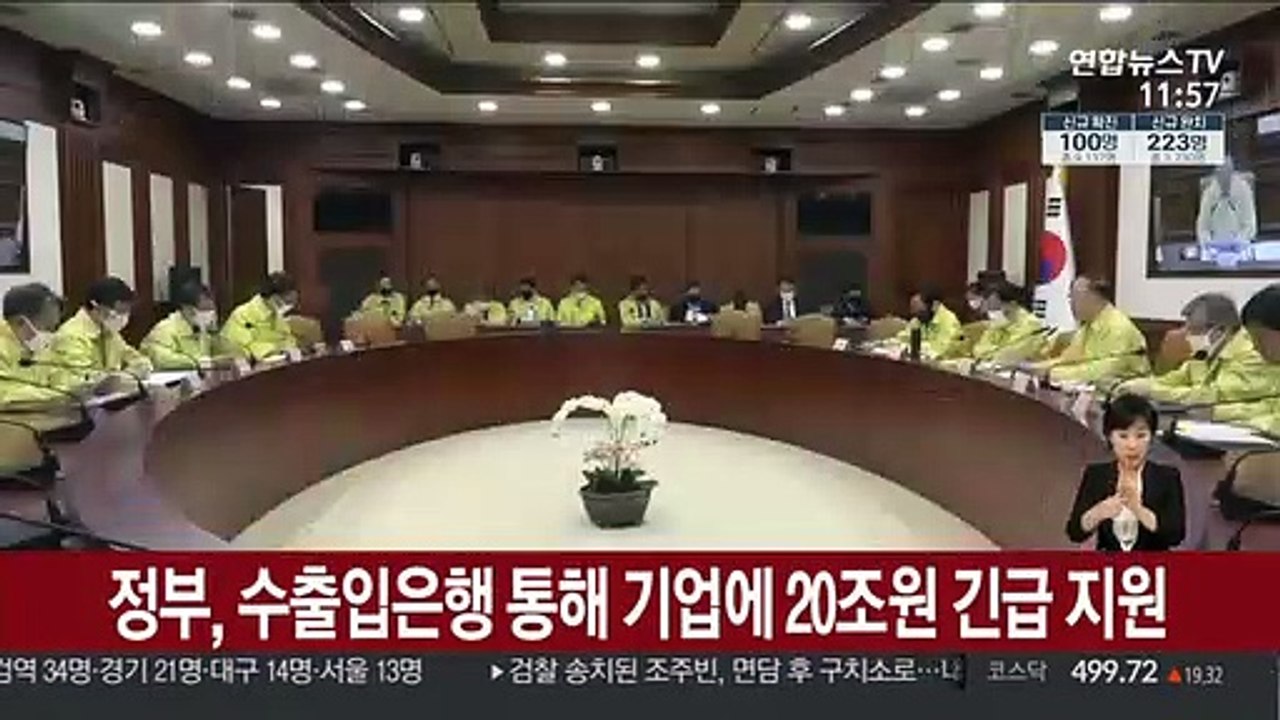정부, 수출입은행 통해 기업에 20조원 긴급 지원
