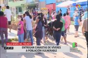 VMT: parroquia comenzó a donar 4 mil canastas de víveres a familias vulnerables ante cuarentena