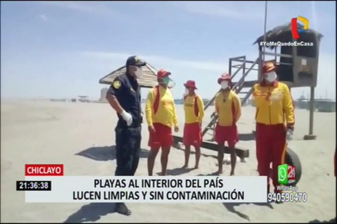 Playas al interior del país lucen limpias y sin contaminación