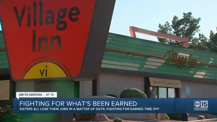 Restaurant chain refusing to pay valley server her paid vacation time during temporary layoff