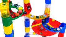 Giant Marble Maze Run with Colorful Gumballs-