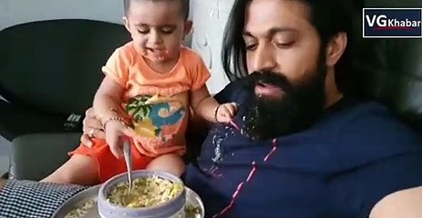 केजीएफ स्टार यश अपनी टॉडलर बेटी के साथ इस तरह बिता रहे है समय, वीडियो हुआ वायरल 