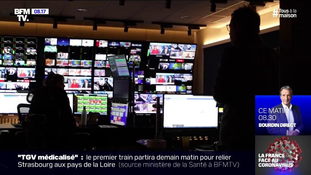 En coulisses, la régie de BFMTV a également dû s'adapter aux mesures de sécurité