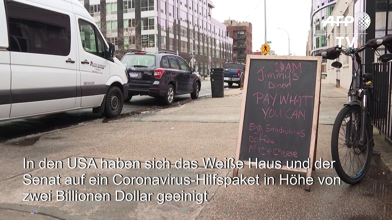 Corona-Krise: US-Senat und Weißes Haus einigen sich auf Billionen-Hilfspaket