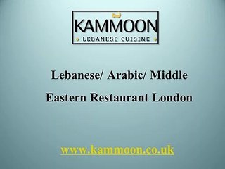 Lebanese/ Arabic/ Middle Eastern Restaurant London
