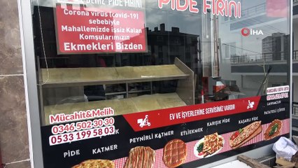 Koronavirüs nedeniyle işsiz kalanlara ücretsiz ekmek veriyor