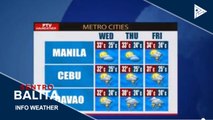 PTV INFO WEATHER: Easterlies, nakaaapekto pa rin sa malaking bahagi ng bansa