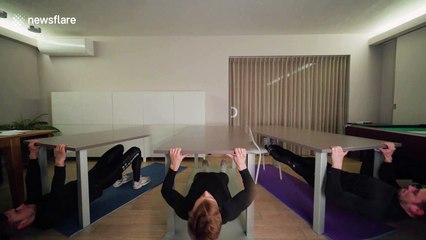 Need a quarantine workout? This Belgian dude's got you covered, from beginner to pro