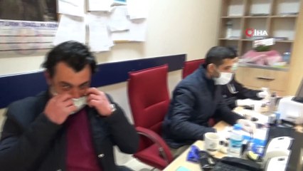 Sağlık çalışanlarına salep ikramı