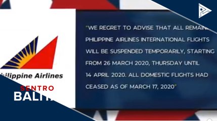 International flights ng PAL, pansamantalang sinuspinde