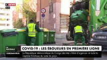 VIRUS - Rencontre avec des éboueurs parisiens, en première ligne face au coronavirus, lors de leur tournée dans les rues de la capitale - VIDEO